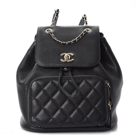 chanel business affinity backpack sizes|Chanel business affinity backpack size.